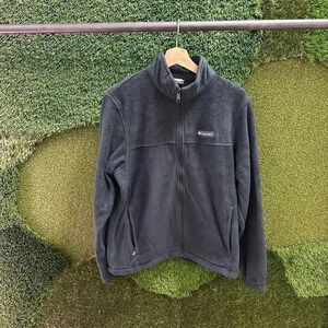 Vintage  Columbia Black Zip-up Fleece Medium